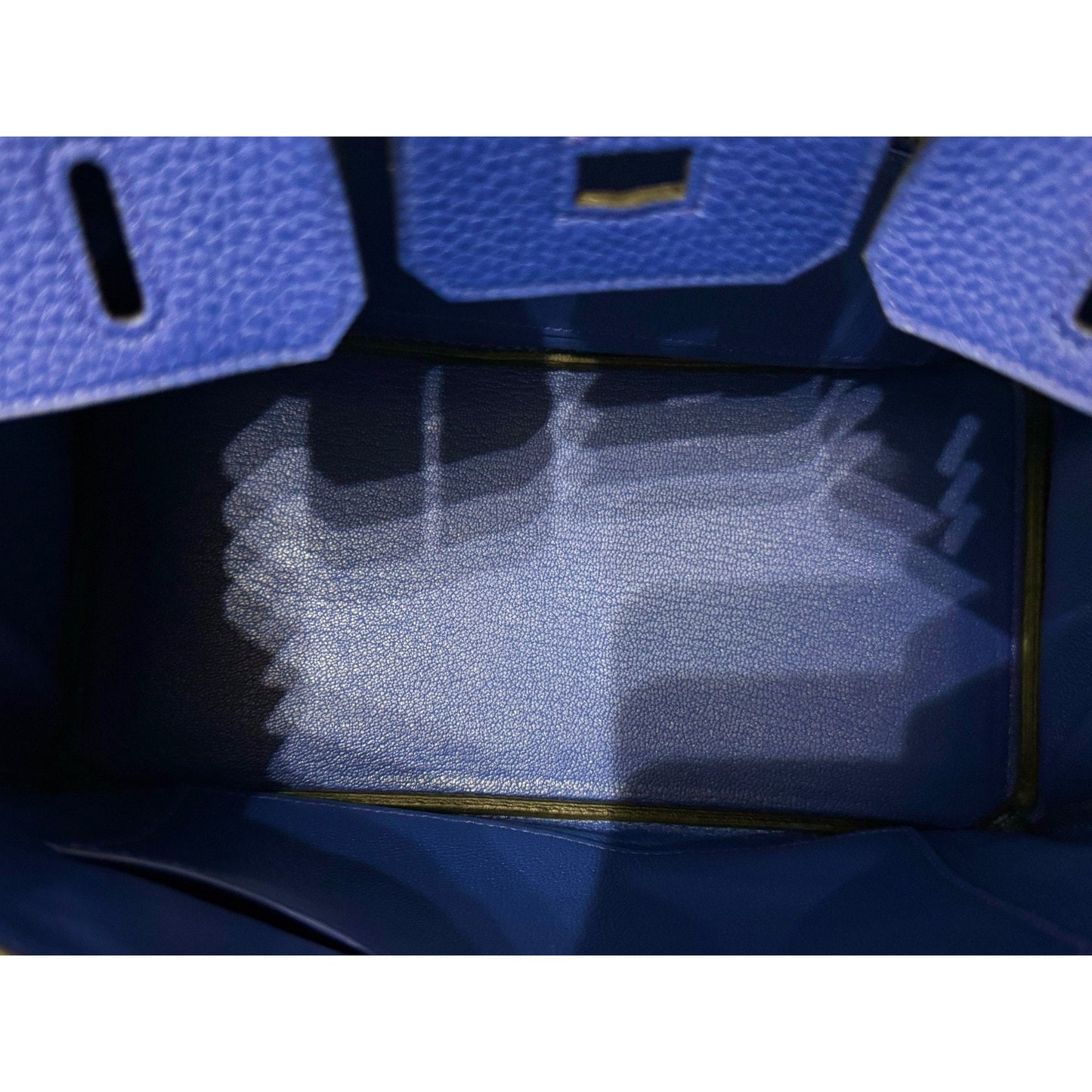 Hermes Birkin 25 Blue Electric Togo Leather Gold Hardware RARE