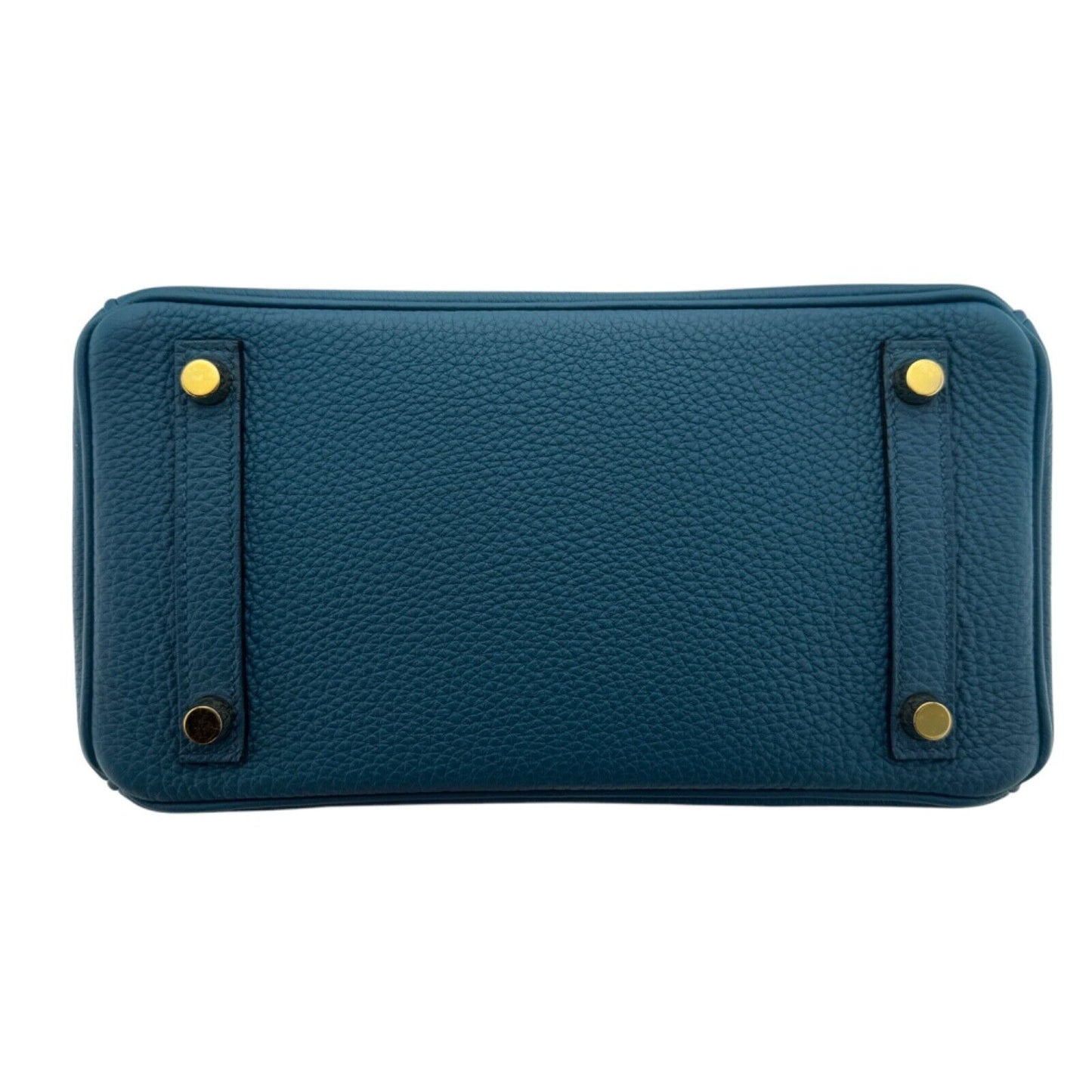 Hermes Birkin 25 Blue Colvert Togo Leather Gold Hardware