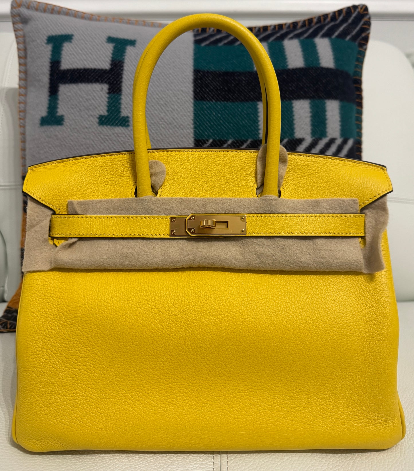 RESERVED Balance for Birkin 30 Yellow and Kelly Elan