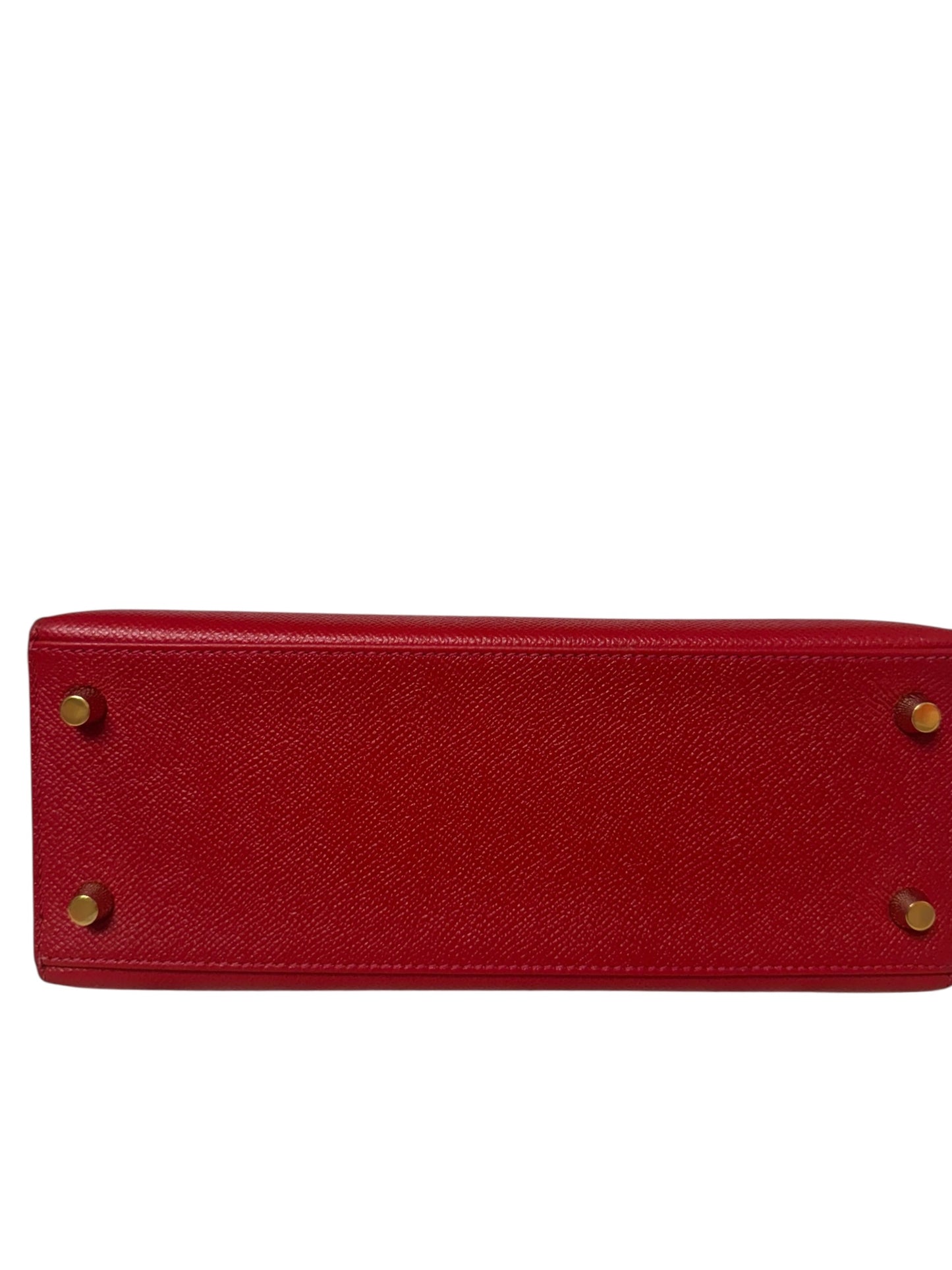 Hermes Kelly 25 Rouge CasaQue gold hardware