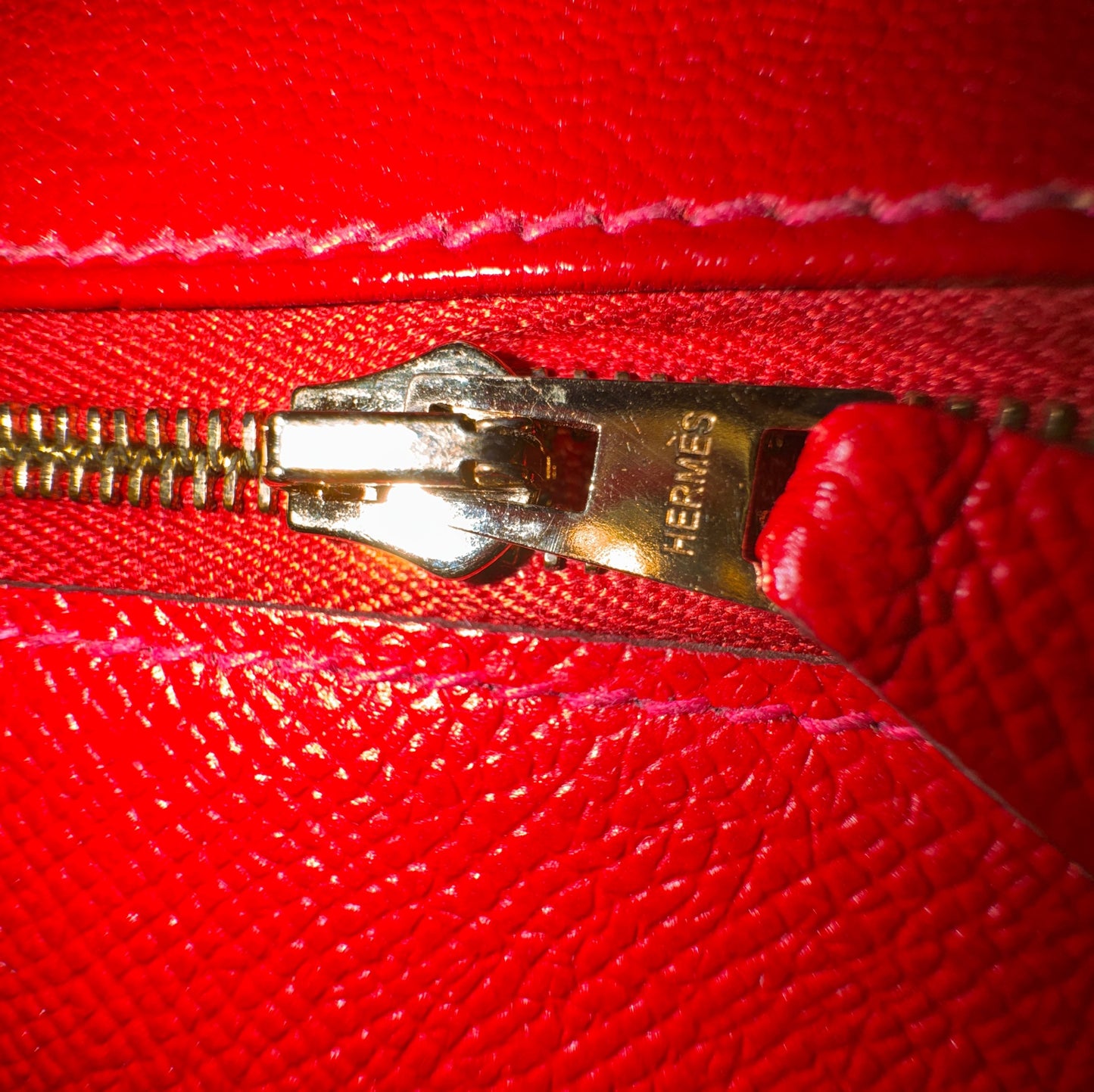 Hermes Kelly 25 Rouge CasaQue gold hardware