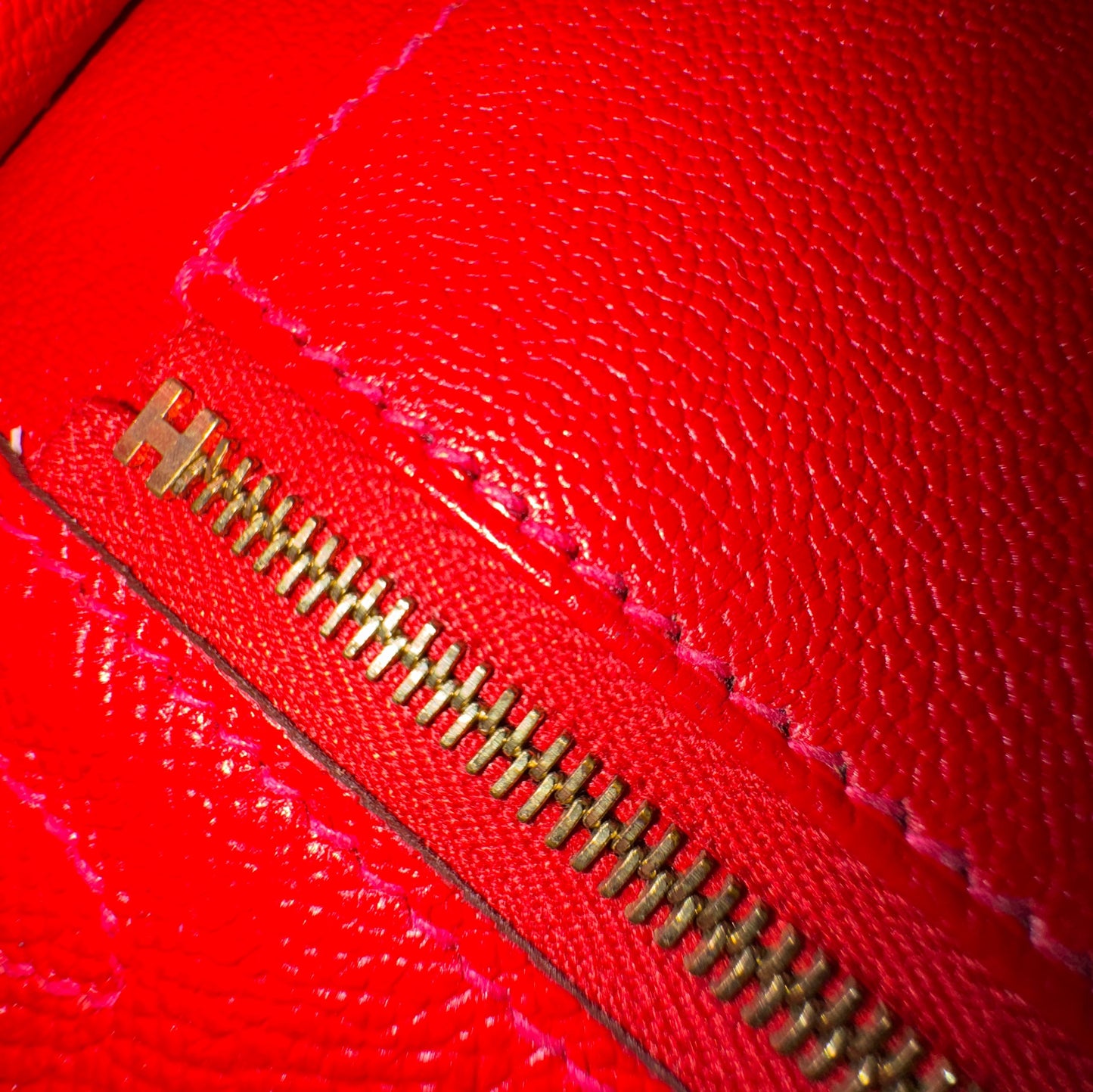 Hermes Kelly 25 Rouge CasaQue gold hardware