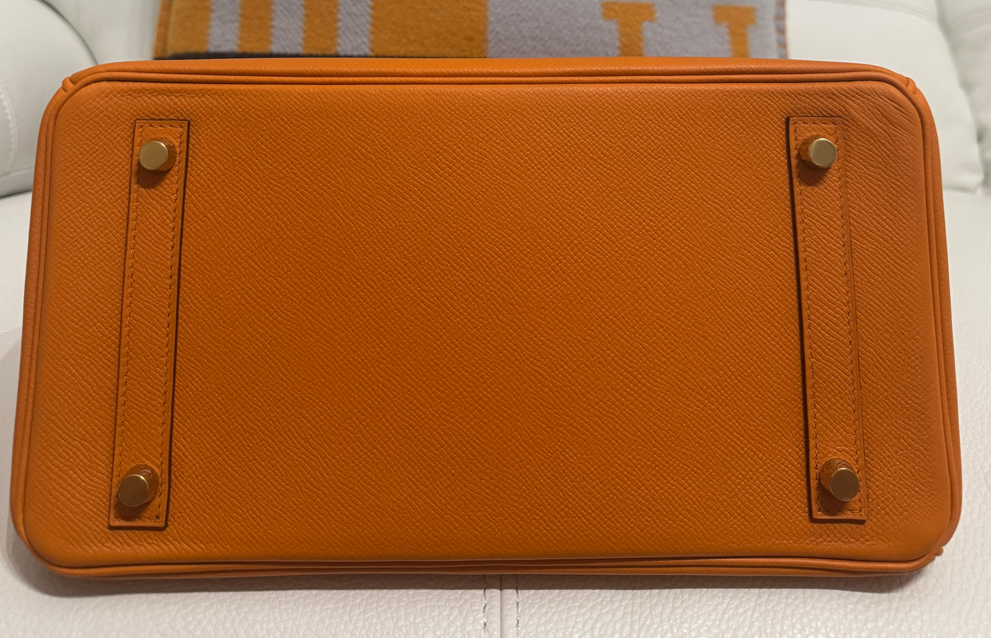 Hermes Birkin 30 Apricot Epsom Gold Hardware