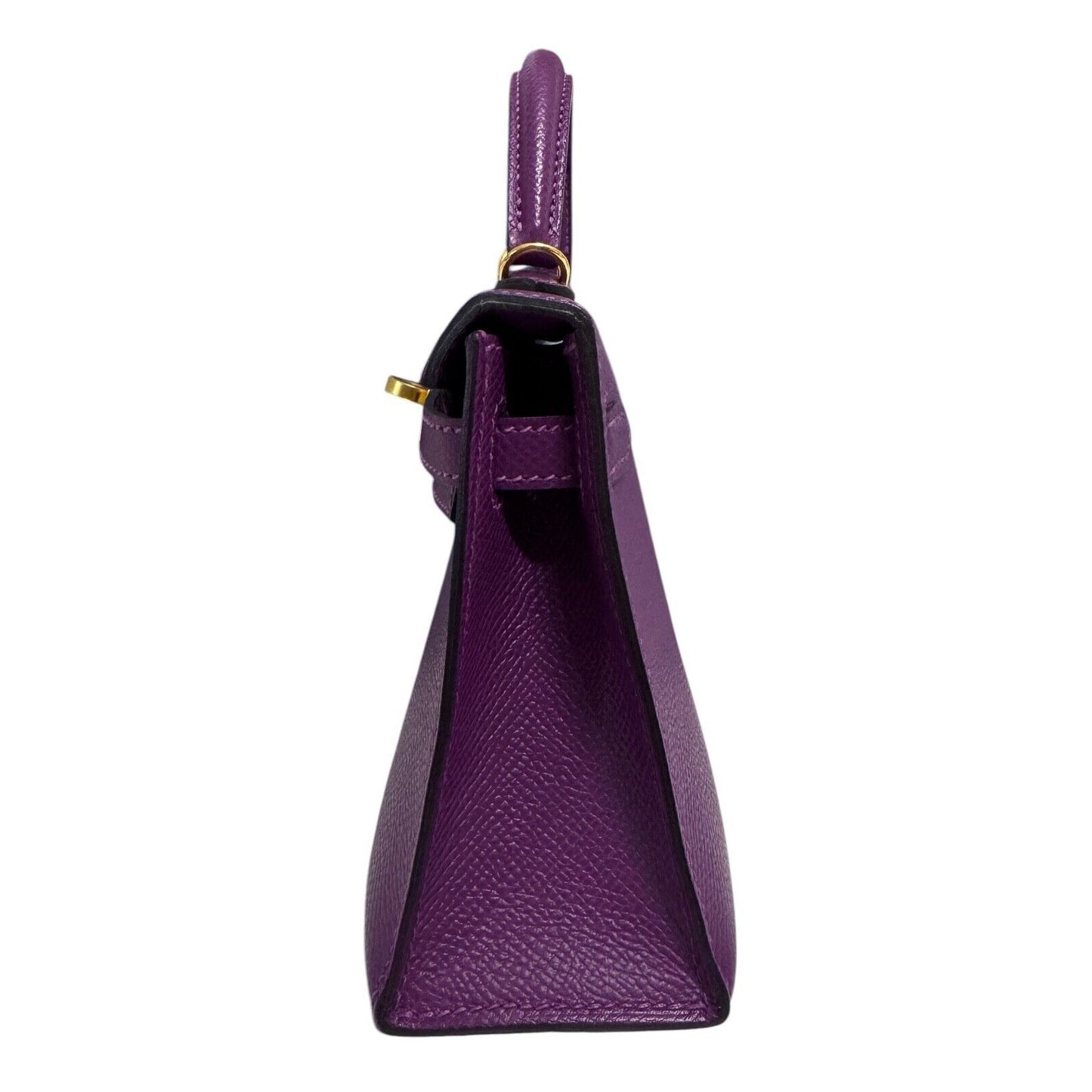 Hermes Kelly Mini 20 Anemone Purple Epsom Leather Gold Hardware