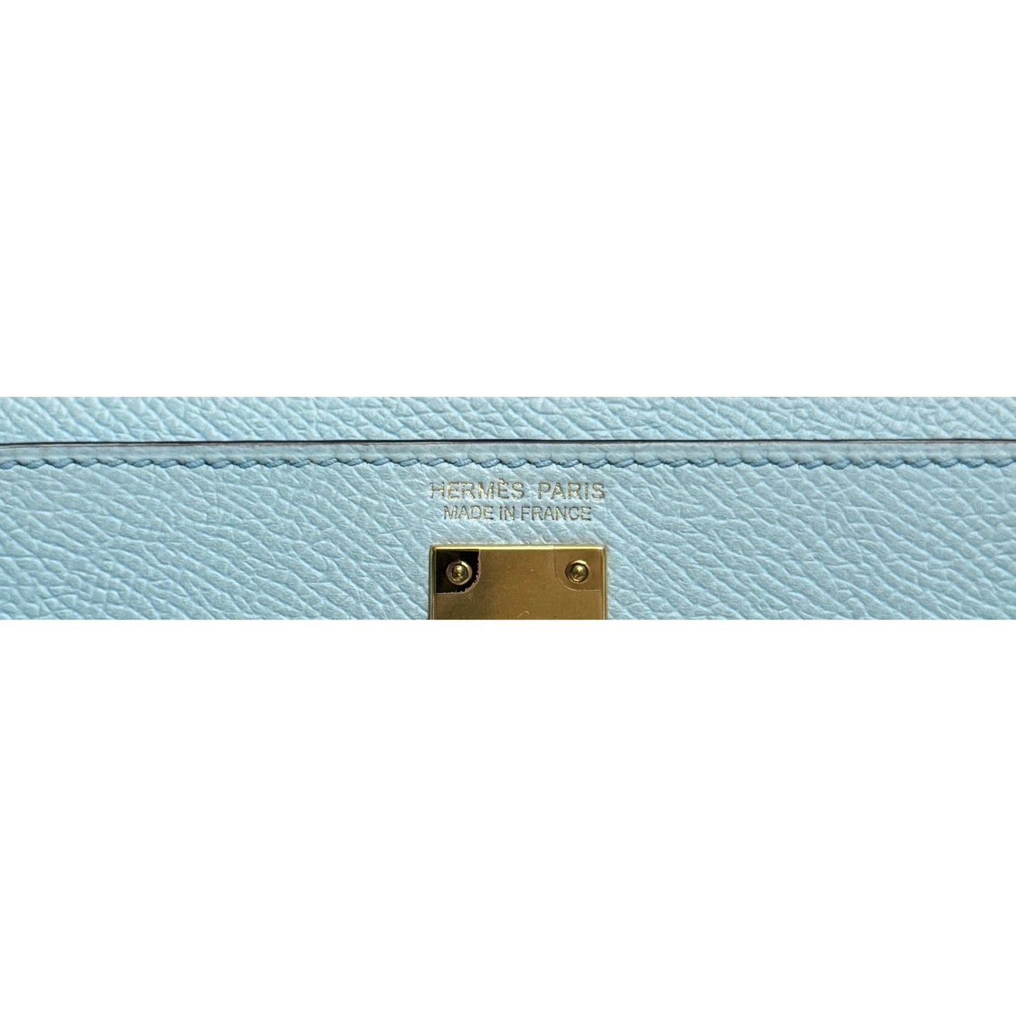 Hermes Kelly Mini 20 Bleu Zephyr Blue Epsom Leather Gold Hardware RARE