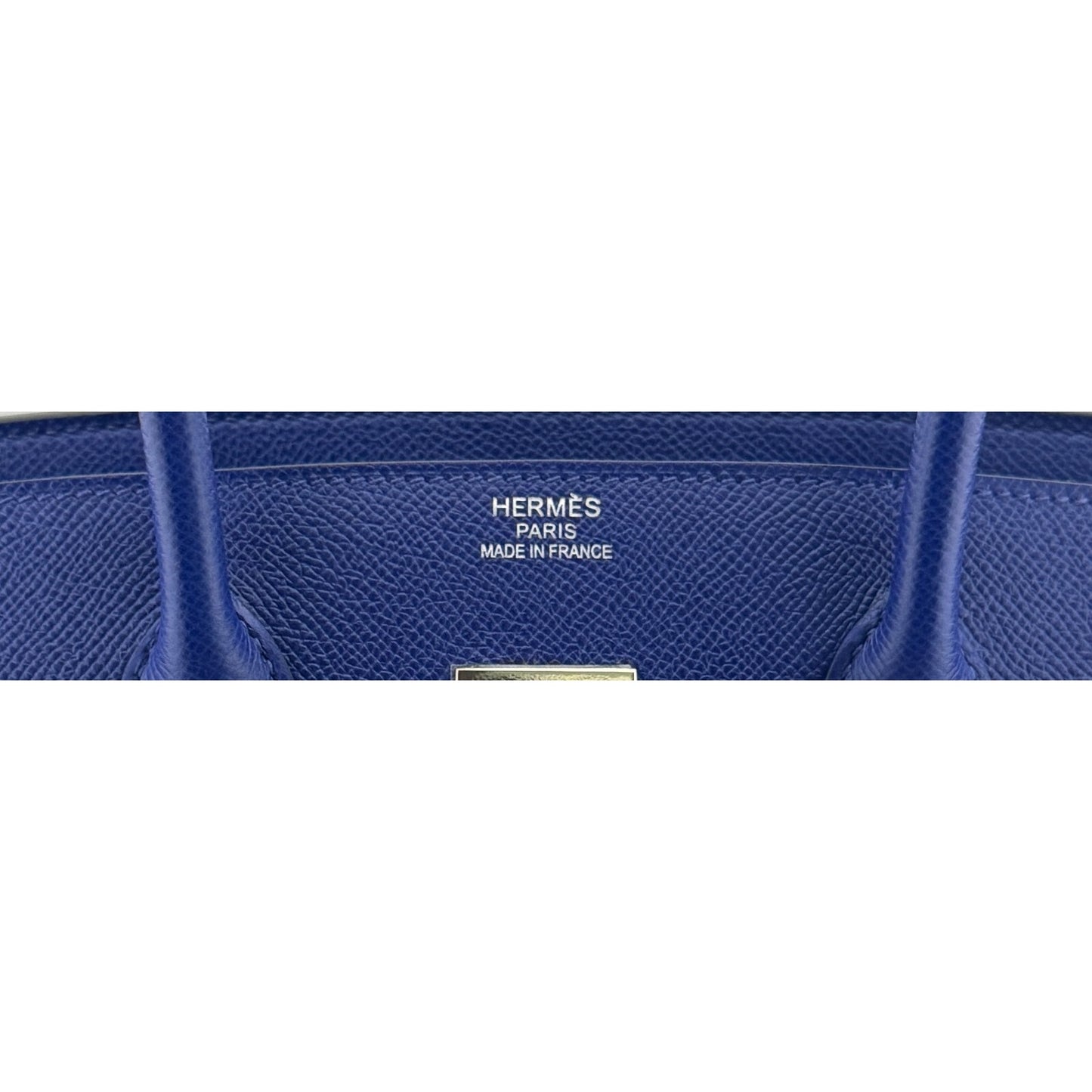 Hermes Birkin 35 Blue Electric Electrique Epsom Leather Palladium Hardware