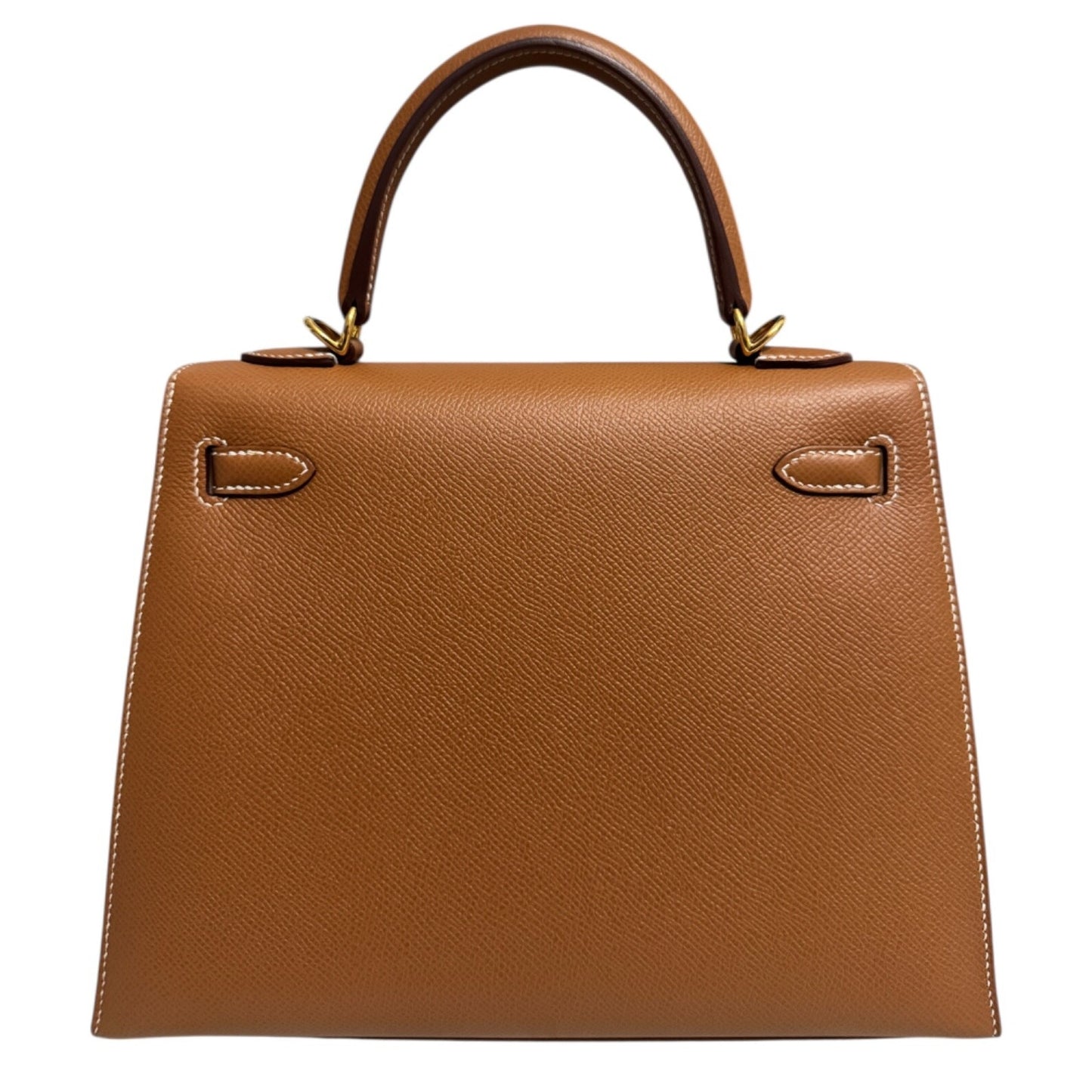 Hermes Kelly 25 Sellier Gold Tan Epsom Leather Gold Hardware
