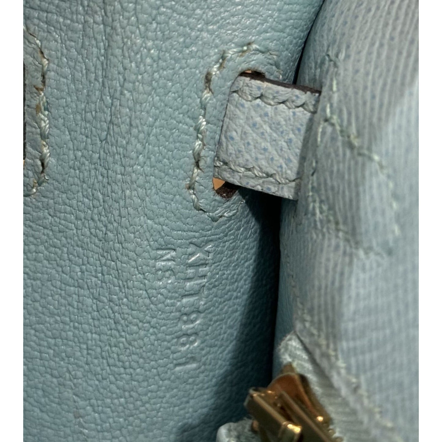 Hermes Kelly 25 Sellier Blue Atoll Tiffany Blue Epsom Leather Gold Hardware