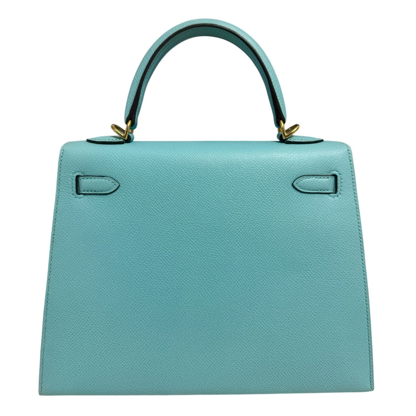 Hermes Kelly 25 Sellier Blue Atoll Tiffany Blue Epsom Leather Gold Hardware Rare