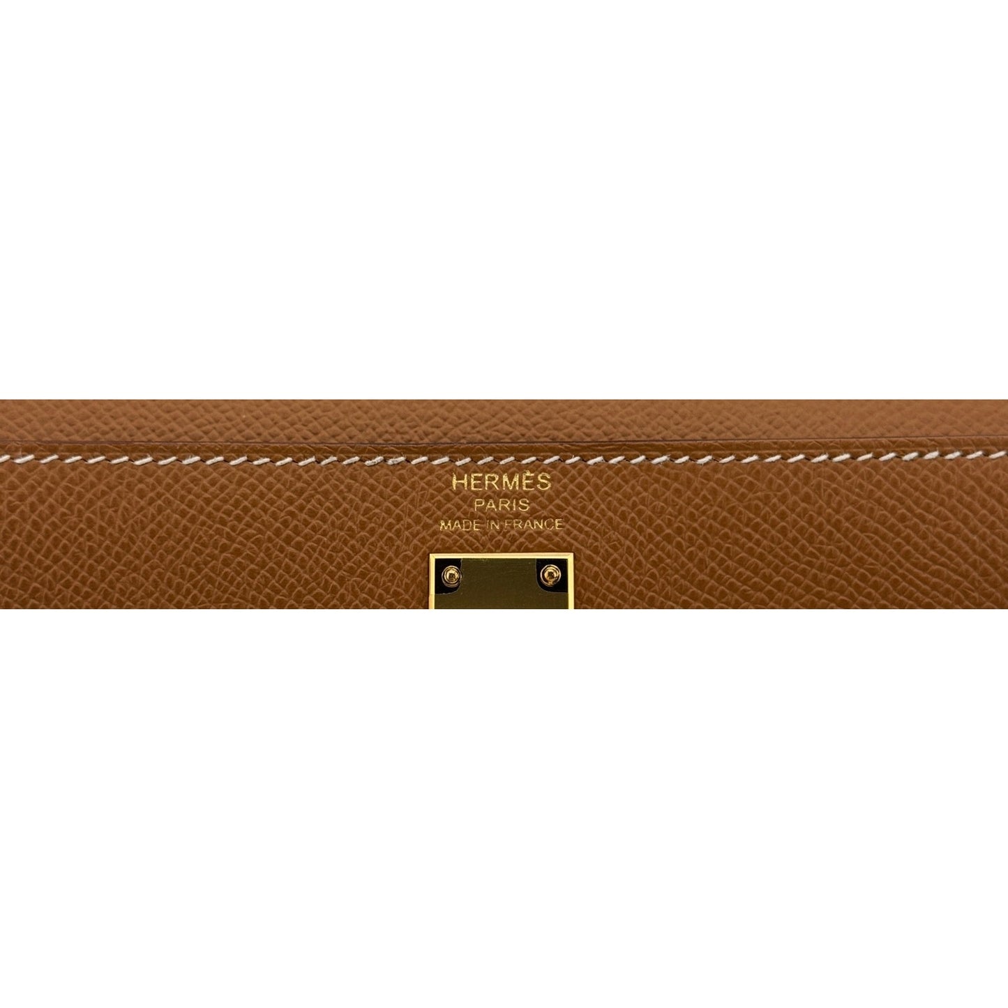 Hermes Kelly 25 Sellier Gold Tan Epsom Leather Gold Hardware