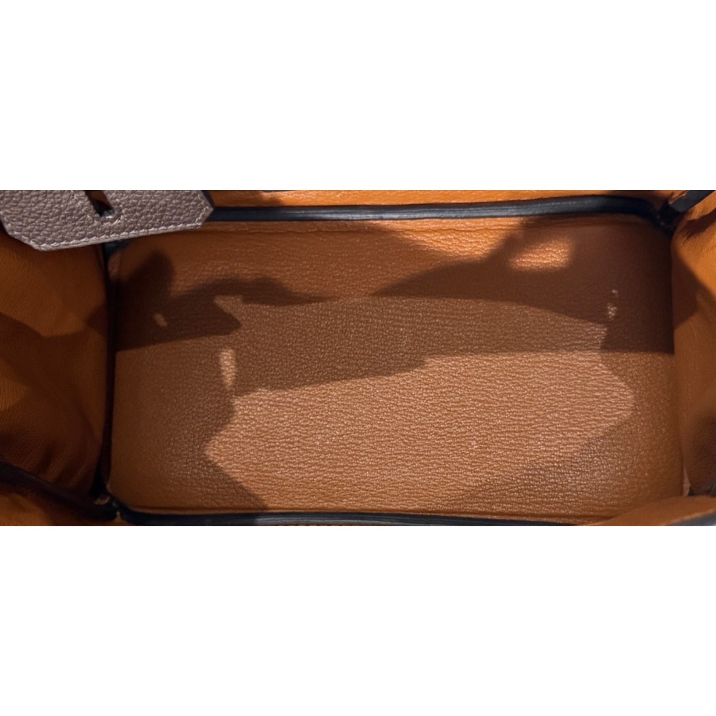 Hermes Birkin 25 Verso Ebene Brown Caramel Togo Leather Palladium Hardware Rare