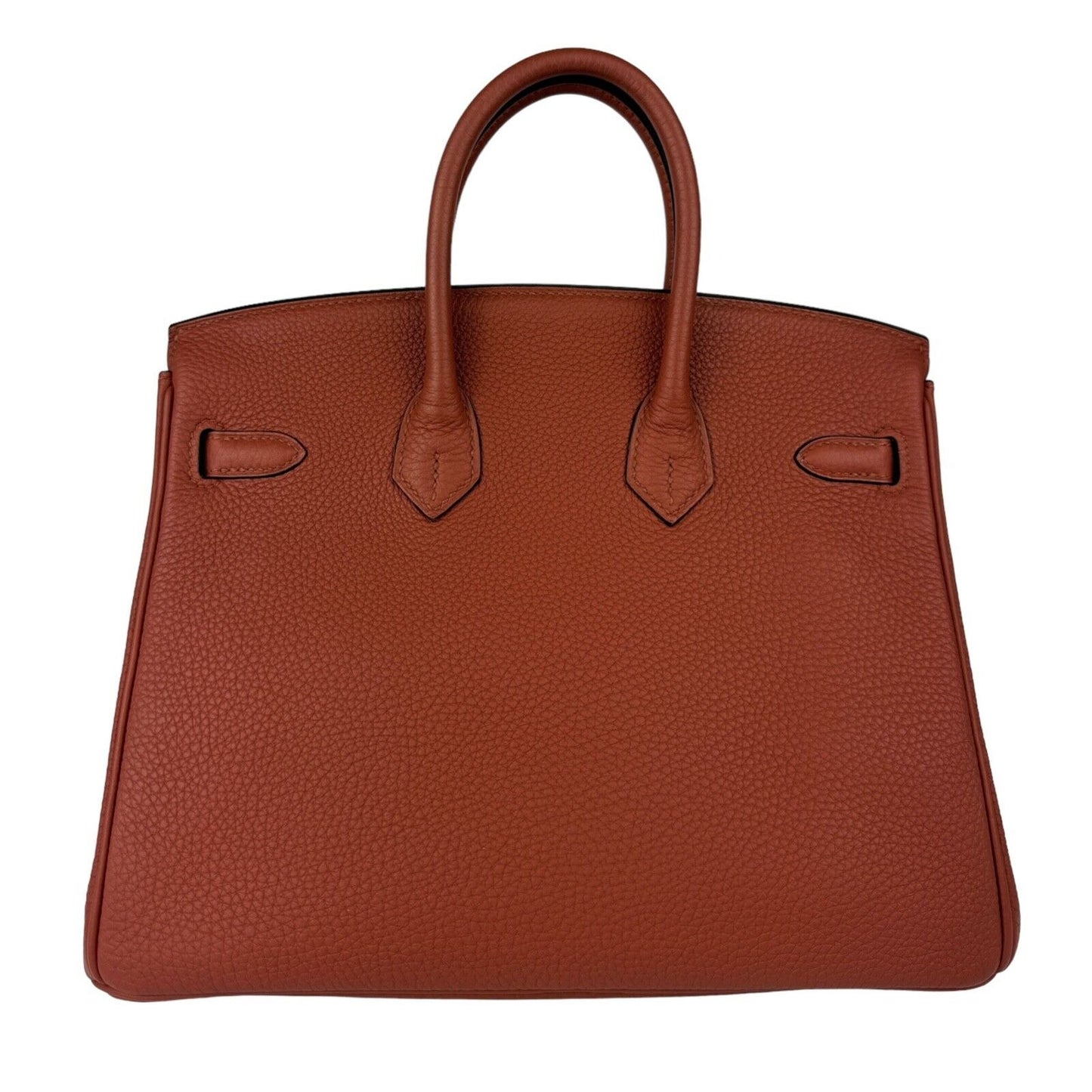 Hermes Birkin 25 Cuivre Burnt OrangeTogo Leather Handbag Bag Gold Hardware