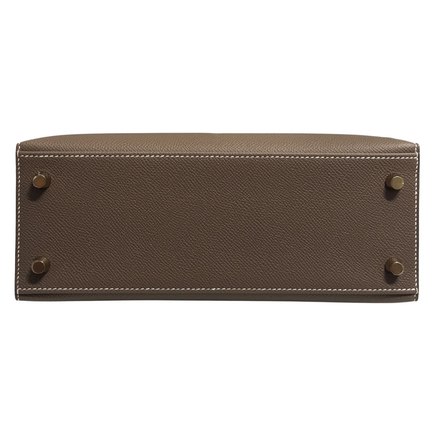 Hermes Kelly 25 Sellier Etoupe Gray Gris Epsom Leather Gold Hardware 2025 New