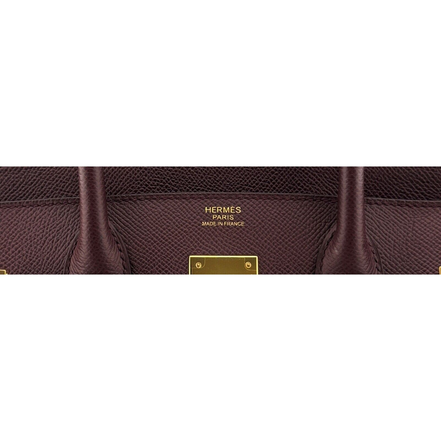 Hermes Birkin 30 Bourdeaux Red Epsom Leather Gold Hardware