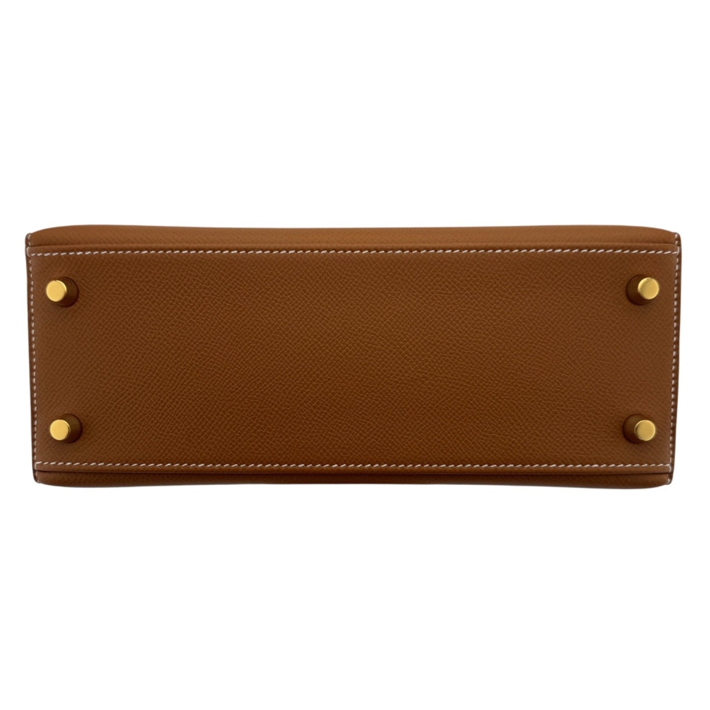 Hermes Kelly 25 Sellier Gold Tan Epsom Leather Gold Hardware