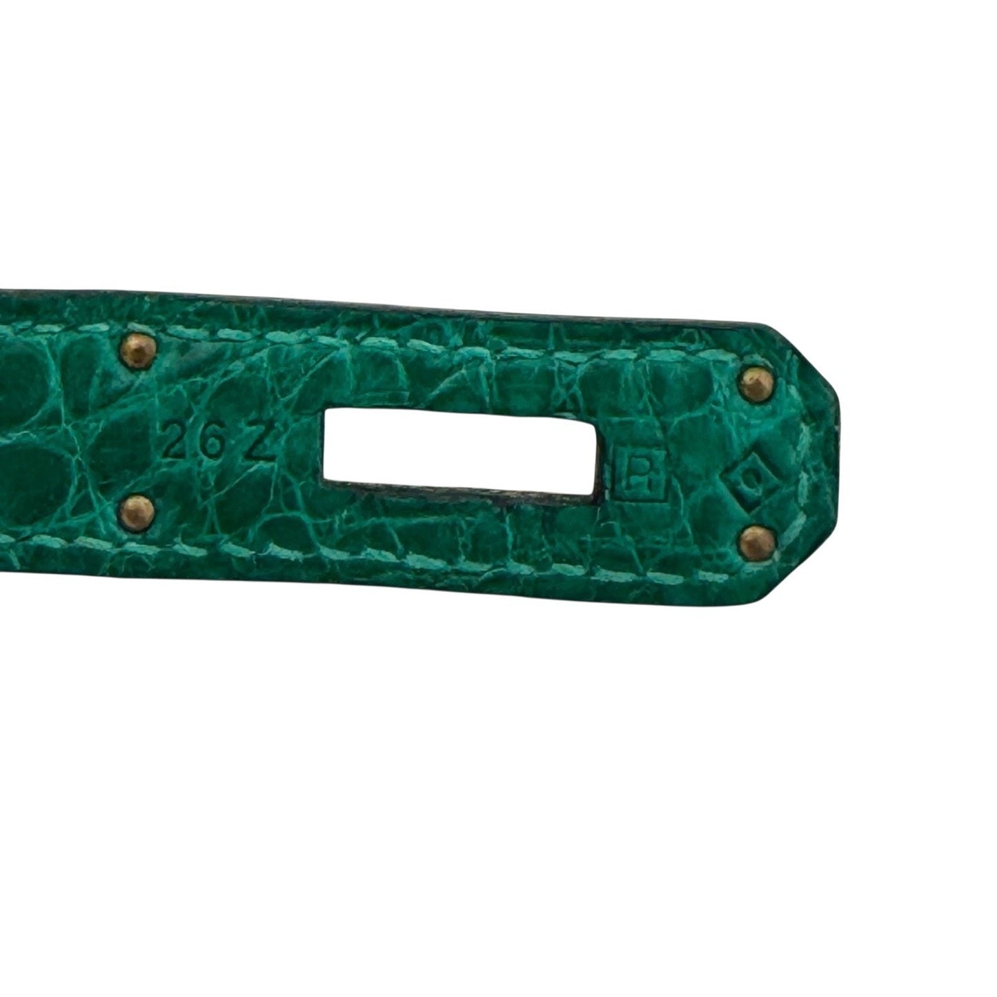 Hermes Birkin 30 Emerald Green Niloticus Crocodile Leather Gold Hardware Rare