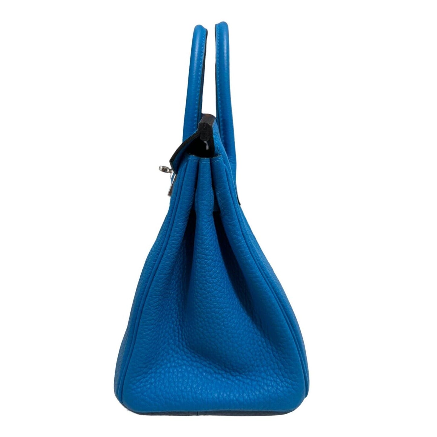 Hermes Birkin 25 Blue Zanzibar Togo Leather PalladiumHardware Handbag Bag