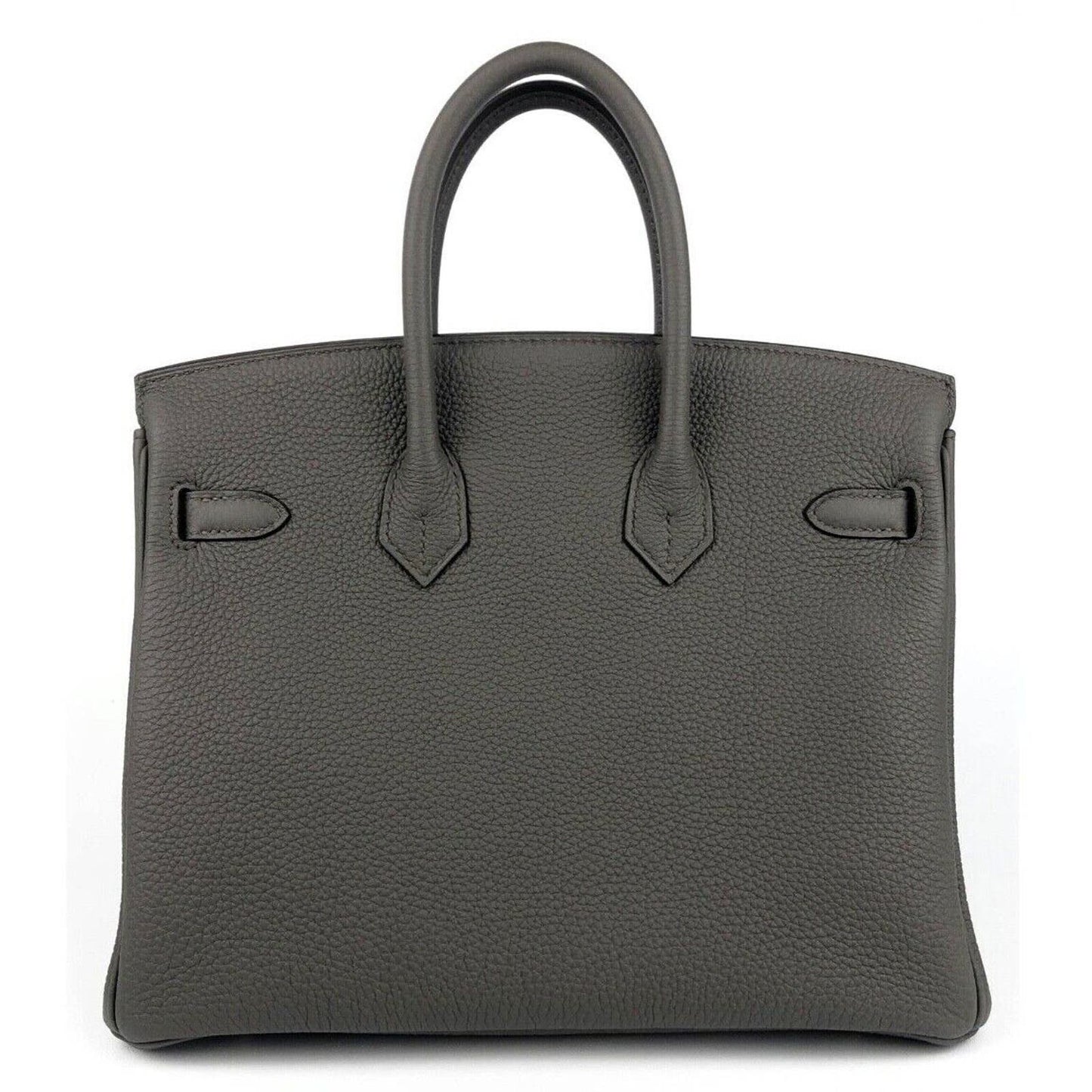 Hermes Birkin 25 Etain Gray Grey Togo Leather Rose Gold Hardware