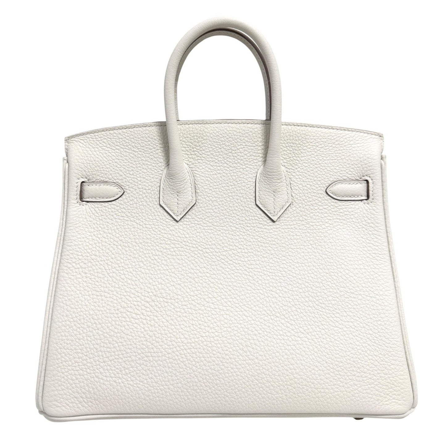 Hermes Birkin 25 Mushroom White Gray Togo Leather Gold Hardware