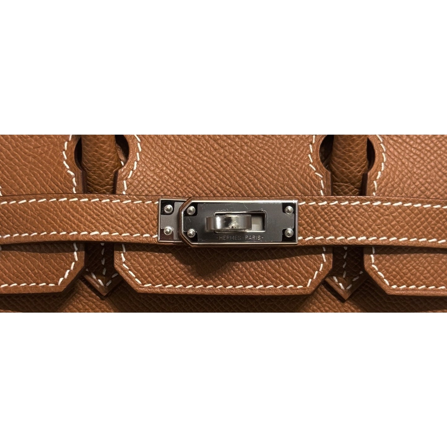 Hermes Birkin 25 Sellier Gold Tan Epsom Leather Palladium Hardware
