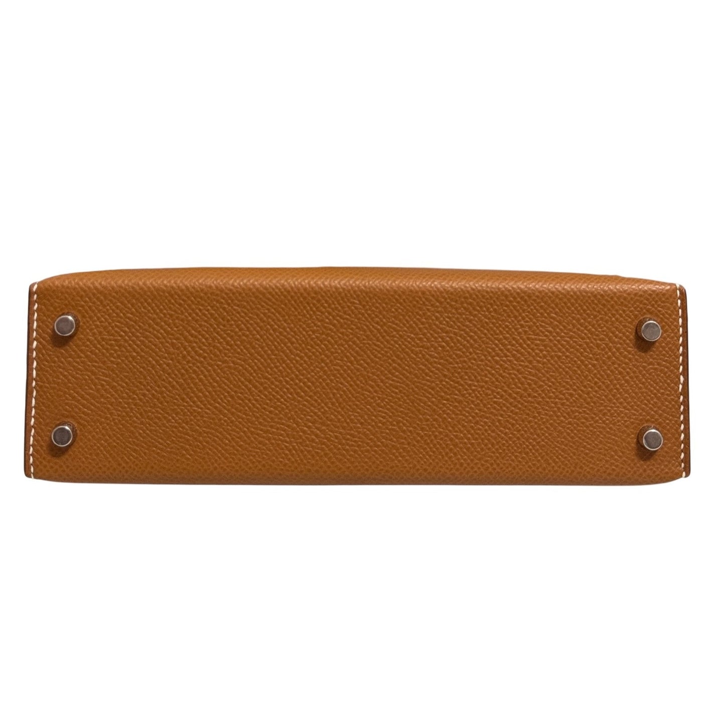 Hermes Kelly Mini 20 Gold Tan Epsom Leather Palladium Hardware NEW