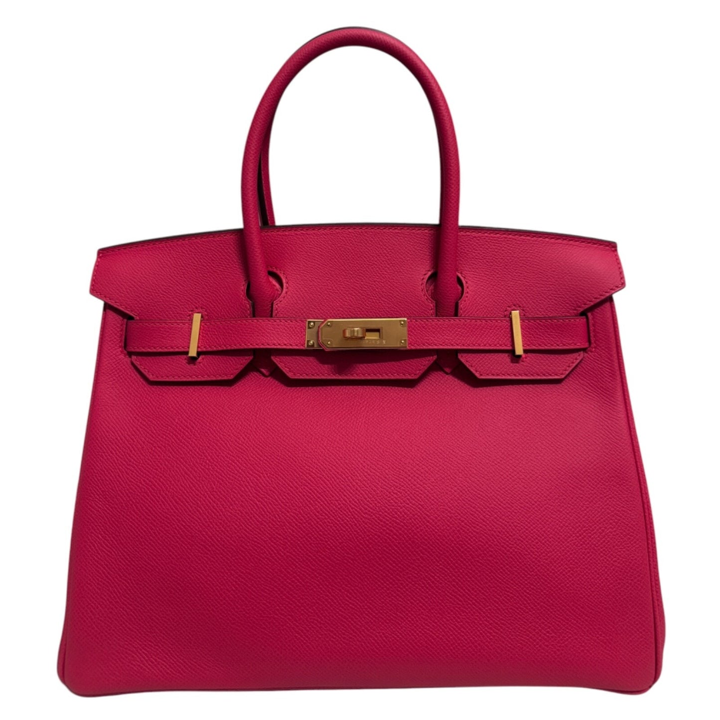 Hermes Birkin 30 Rose Extreme Pink Epsom Leather Gold Hardware Handbag