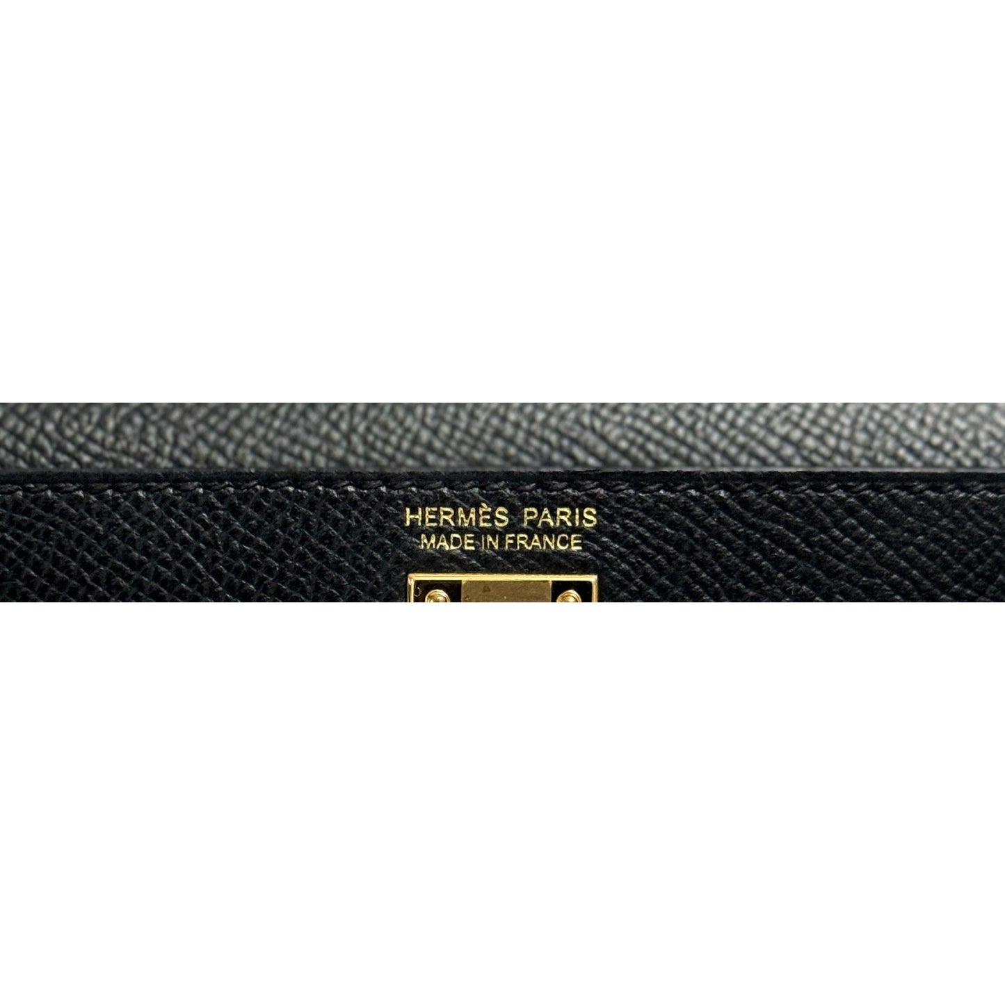 Hermes Kelly Mini 20 Black Noir Epsom Leather Gold Hardware
