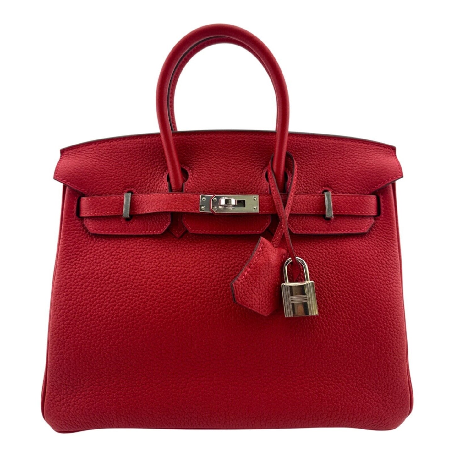 Hermes Birkin 25 Verso Rouge Casaque Rouge H Togo Leather Palladium Hardware