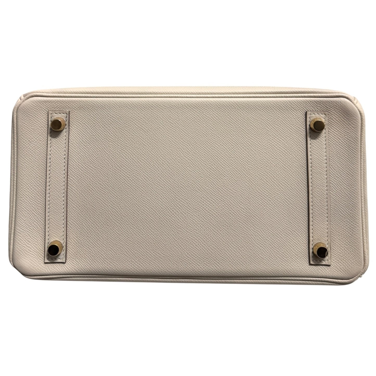 Hermes Birkin 30 Craie White Epsom Leather Gold Hardware Handbag