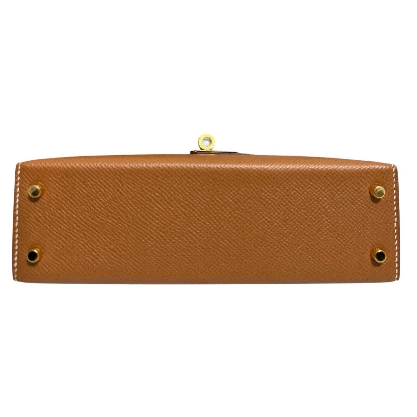 Hermes Kelly Mini 20 Gold Tan Epsom Leather Gold Hardware