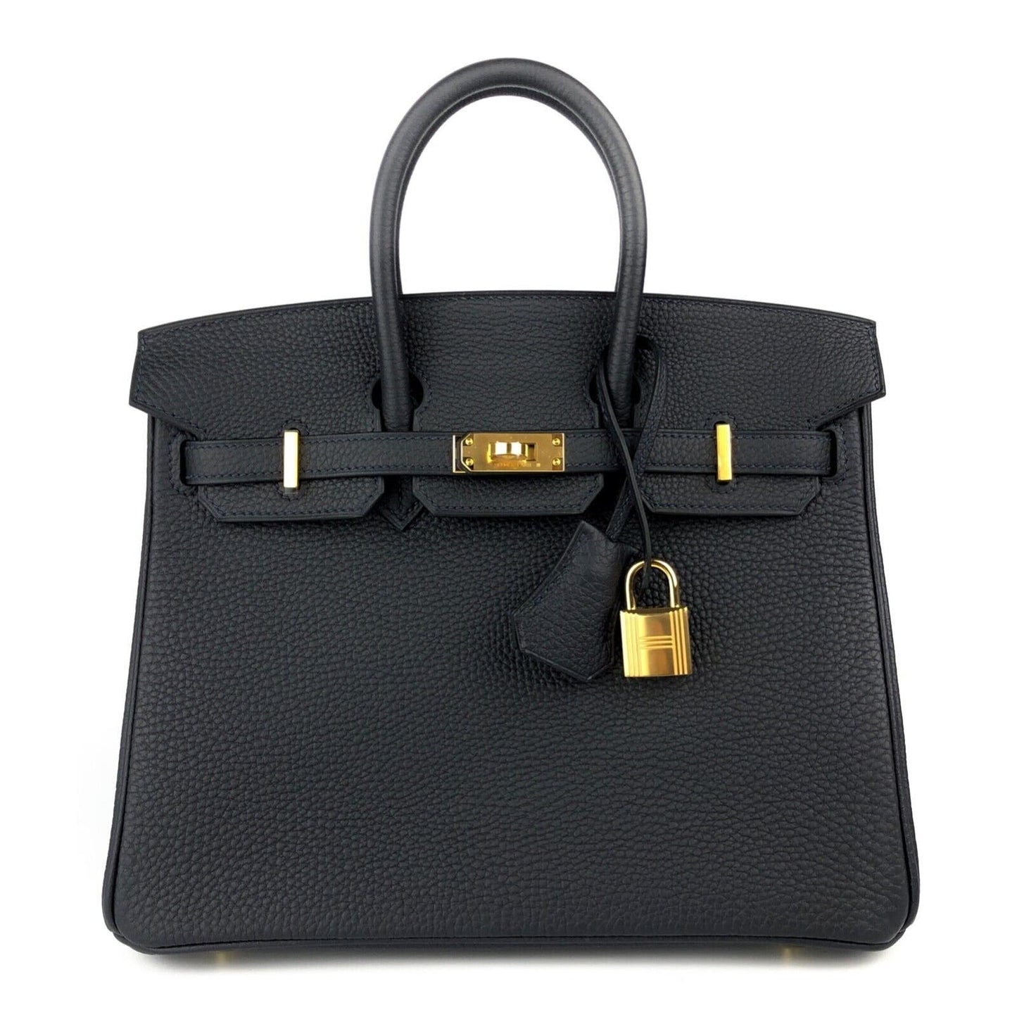 Hermes Birkin 25 Caban Dark Blue Togo Leather Gold Hardware 2022