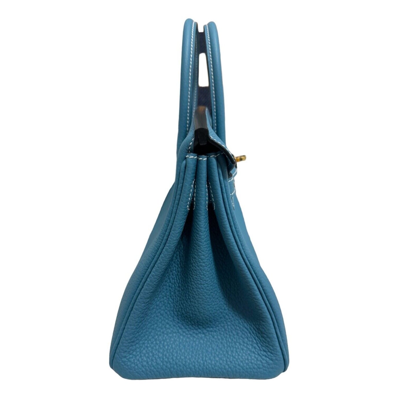 Hermes Birkin 25 Blue Jean Togo Leather Gold Hardware 2024