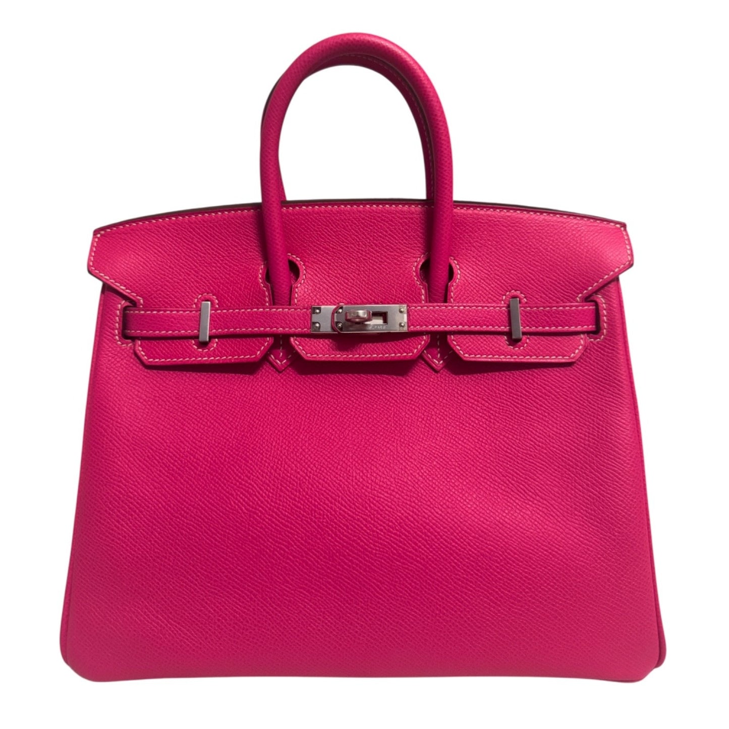 Hermes Birkin 25 Rose Tyrien Pink Candy Collection Epsom Leather Palladium Hardware Rare