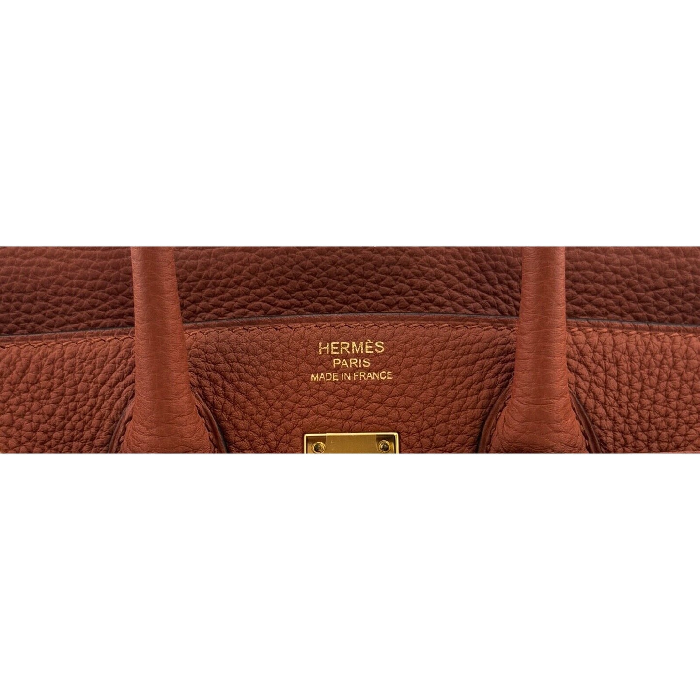 Hermes Birkin 25 Cuivre Orange Brown Togo Leather Gold Hardware
