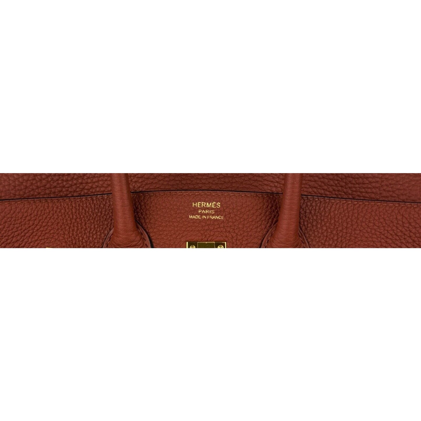 Hermes Birkin 25 Cuivre Burnt OrangeTogo Leather Handbag Bag Gold Hardware
