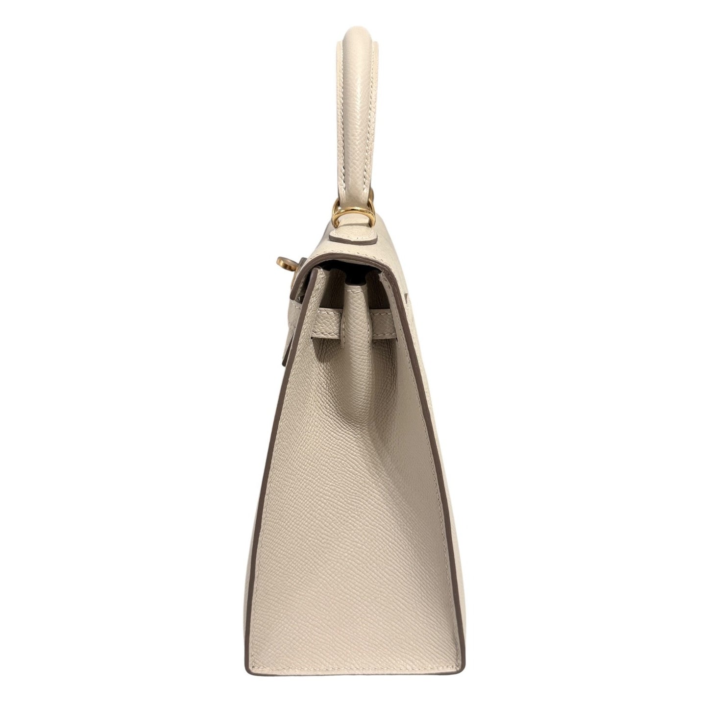 Hermes Kelly 25 Sellier Craie Cream Epsom Leather Gold Hardware