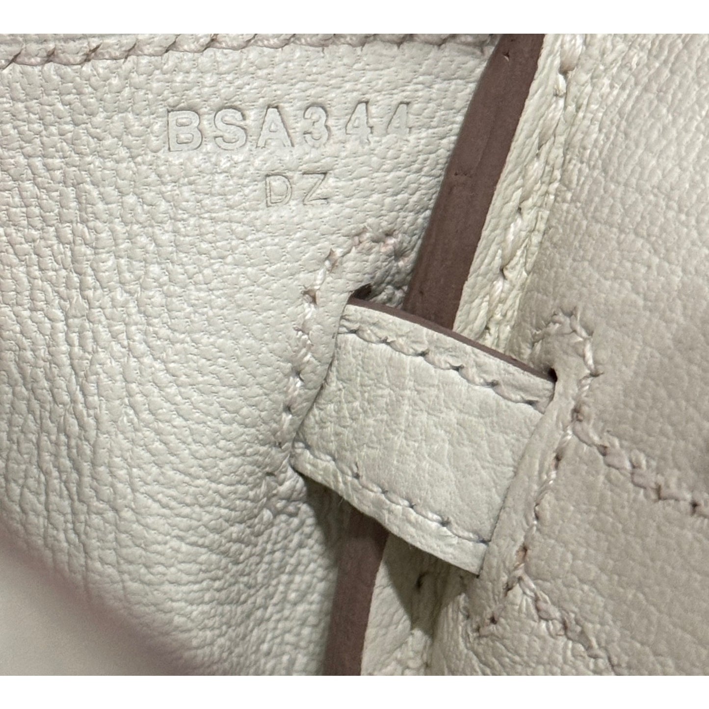 Hermes Birkin 25 Mushroom White Gray Togo Leather Gold Hardware