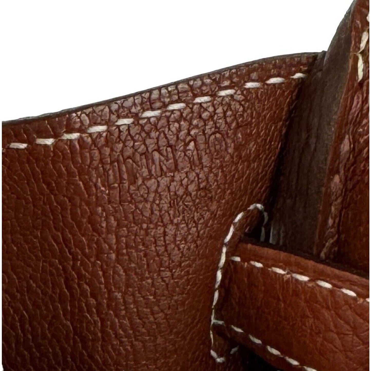 Hermes Birkin 25 Sienne Brown Red Togo Leather Palladium Hardware 2022