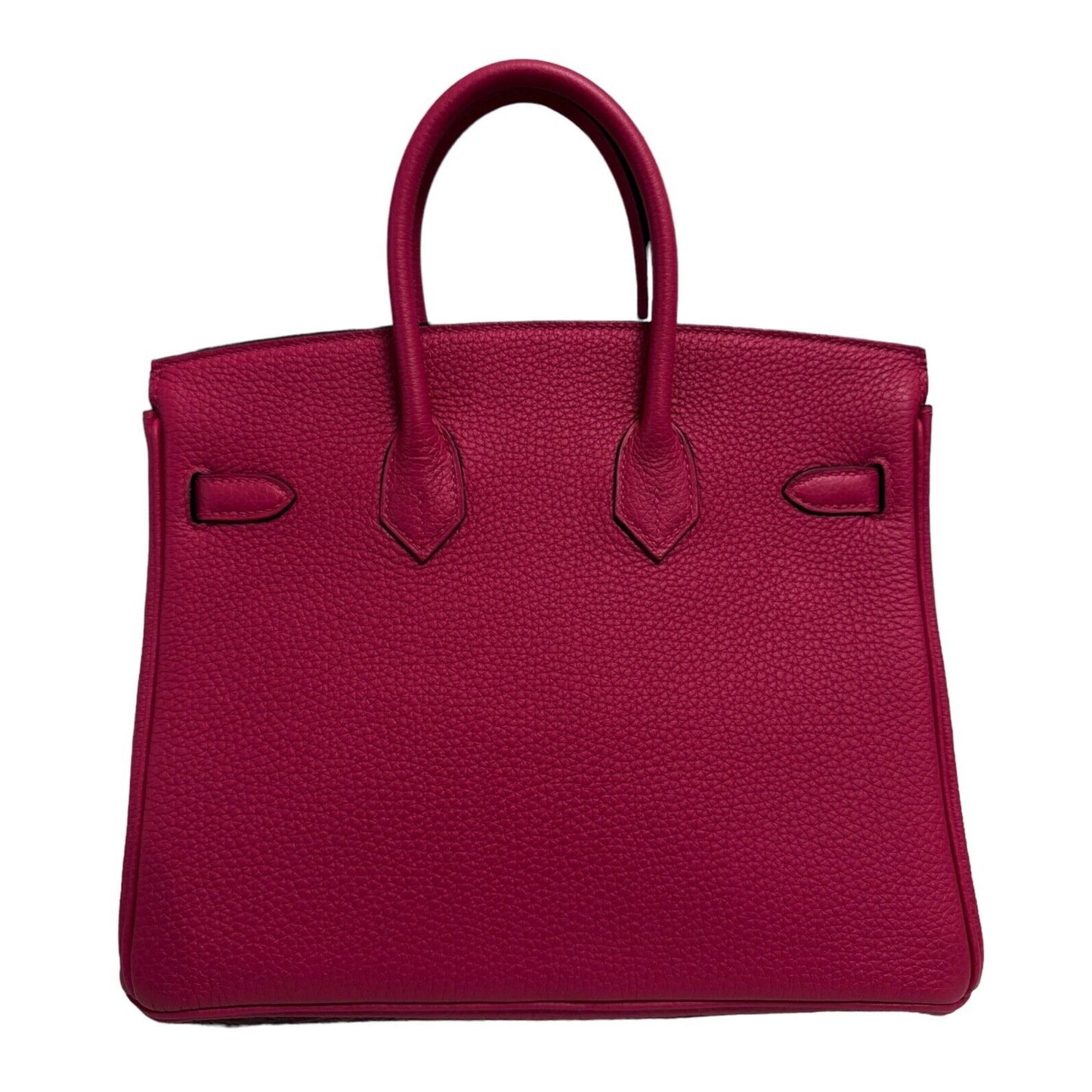 Hermes Birkin 25 Framboise Pink Red Togo Handbag Palladium Hardware 2022