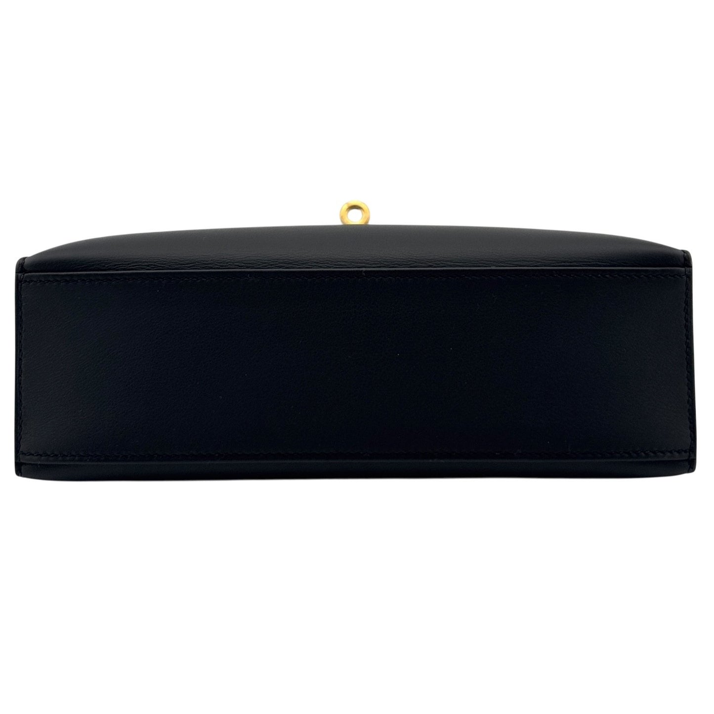 Hermes Kelly Mini Pochette Black Noir Leather Gold Hardware RARE