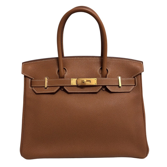 Hermes Birkin 30 Gold Tan Togo Leather Gold Hardware RARE