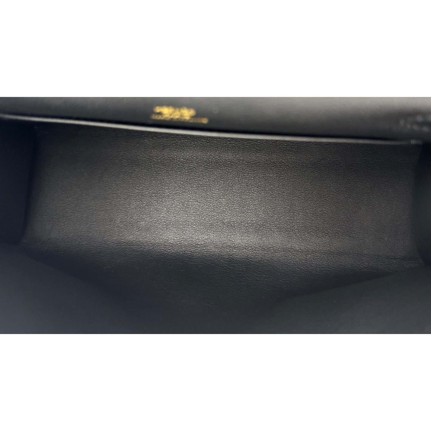 Hermes Kelly Mini Pochette Black Noir Leather Gold Hardware RARE