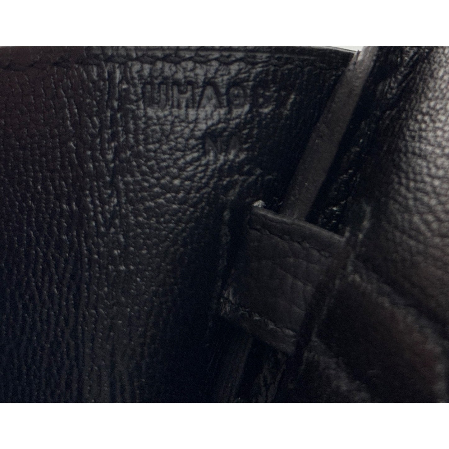 Hermes Birkin 25 Black Noir Togo Leather Gold Hardware Handbag