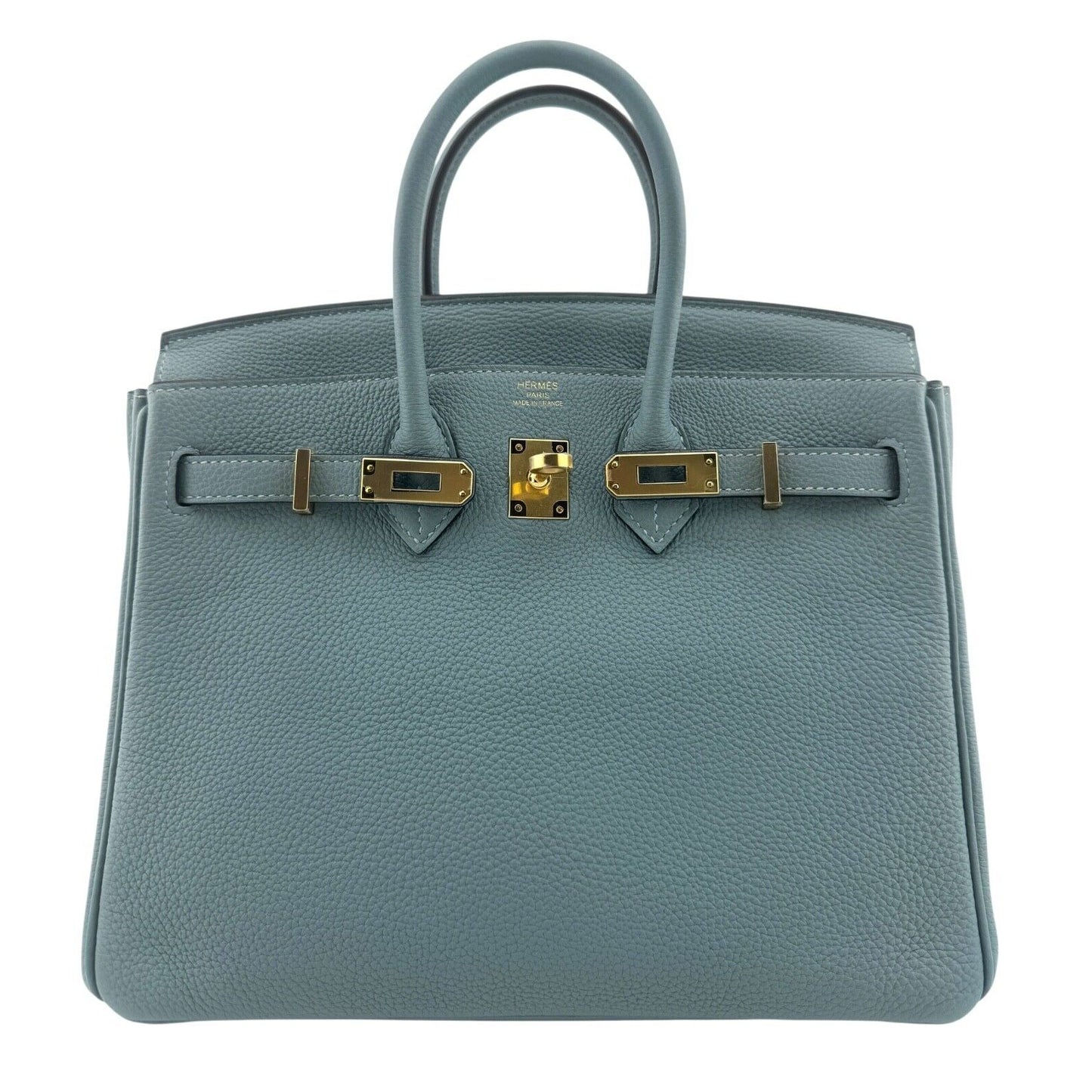 Hermes Birkin 25 Bleu Ciel Blue Togo Leather Gold Hardware VERY RARE