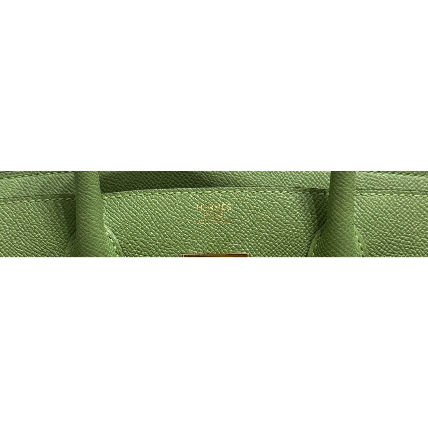 Hermes Birkin 30 Vert Criquet Green Epsom Leather Gold Hardware Handbag