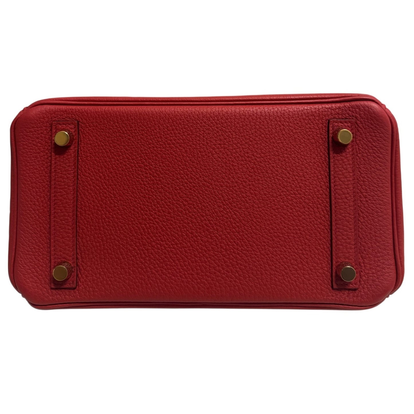 Hermes Birkin 25 Geranium Red Togo Leather Gold Hardware