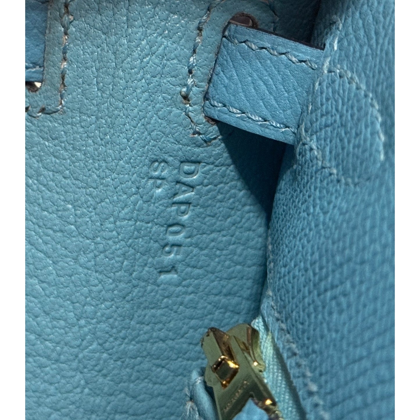 Hermes Kelly 25 Sellier Bleu du Nord Blue Epsom Leather Gold Hardware