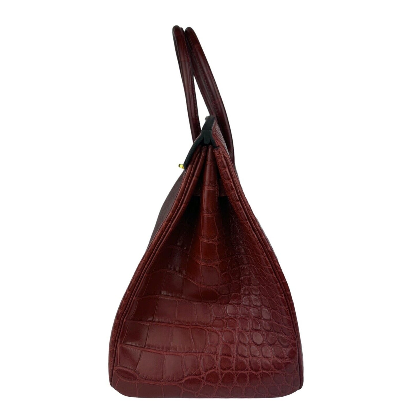 Hermes Birkin 35 Rouge H Red Matte Alligator Gold Hardware