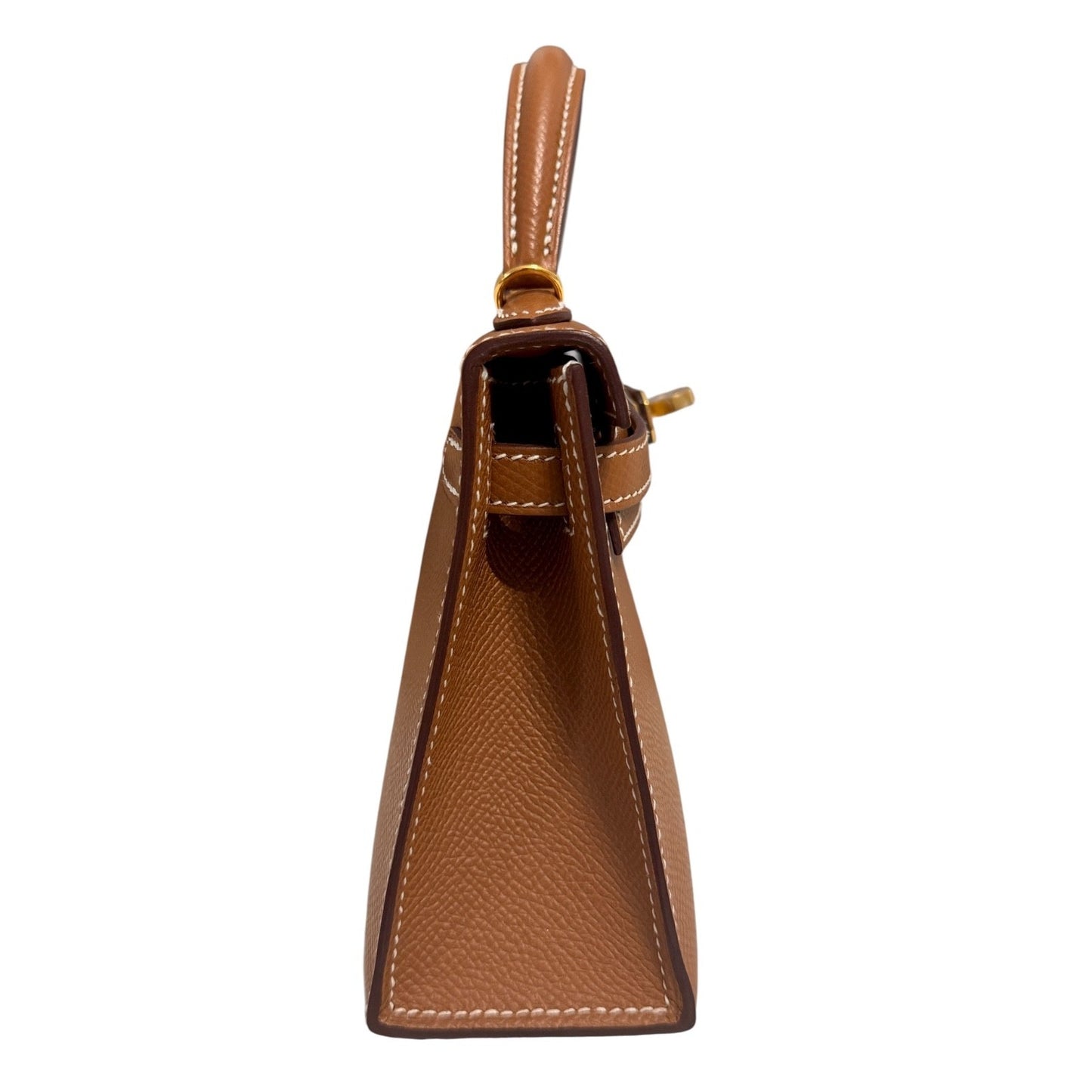 Hermes Kelly Mini 20 Gold Tan Epsom Leather Gold Hardware
