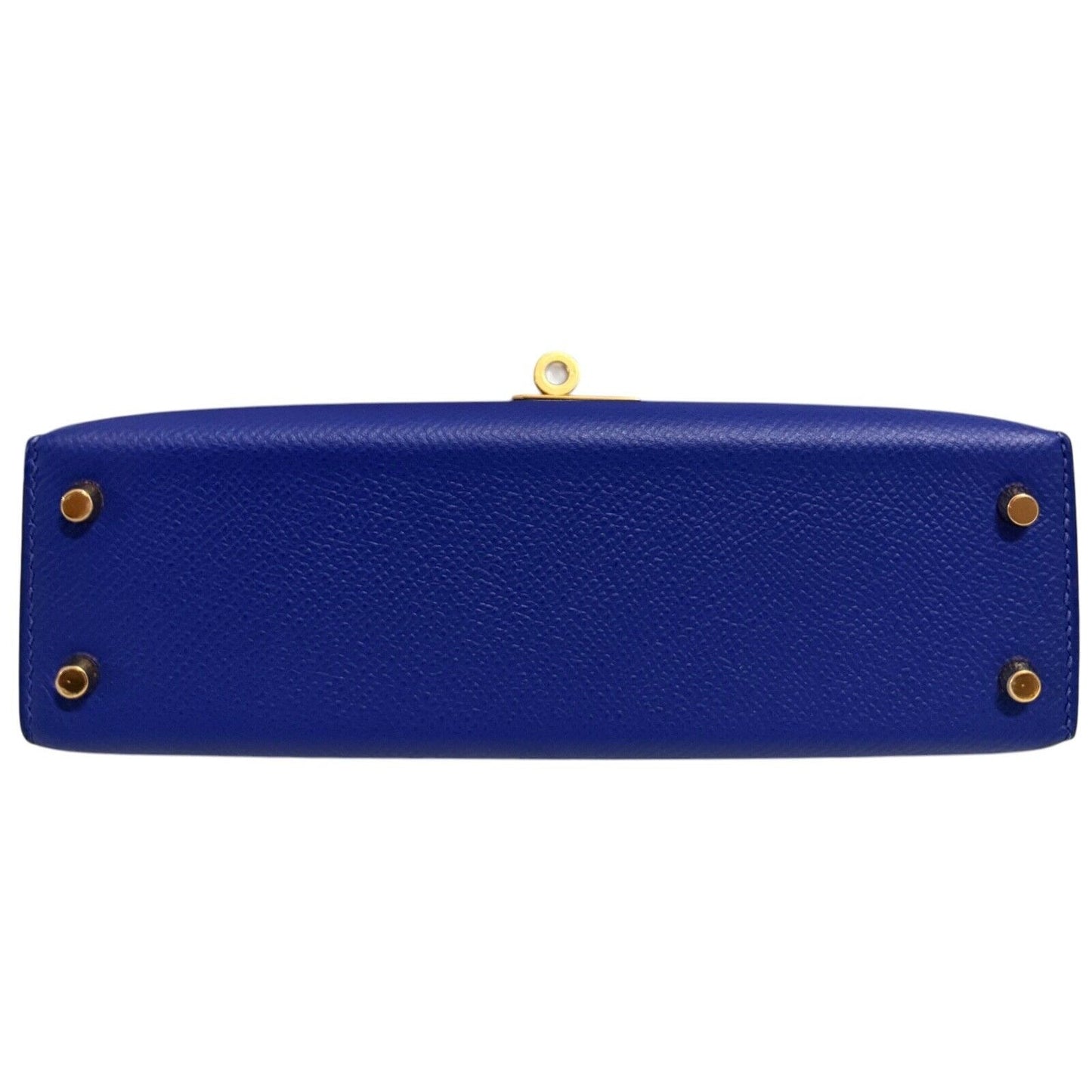 Hermes Kelly Mini 20 Bleu Electrique Blue Electric Epsom Leather Gold Hardware